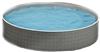 Морозоустойчивый бассейн Azuro Rattan круглый 3,6х1,2 м комплект Premium