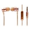 Проводные наушники с микрофоном внутриканальные Mofan MF-004 Jack 3,5 (gold) 80066