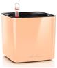 Кашпо (вазон) Lechuza (Лечуза) Cube Glossy 14 абрикос