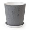 Кашпо Короед (серый) № 4 (D18) Конус, Россия, код 40401080088, штрихкод 463019000260 