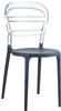 Стул (кресло) Siesta Contract Miss Bibi, цвет темно-серый, прозрачный