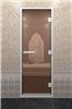 Дверь для турецкой бани DoorWood (Дорвуд) 70x180 Алюминиевый профиль Бронза
