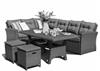 Комплект обеденной мебели с диваном Афина AFM-307G Grey, иск. ротанг