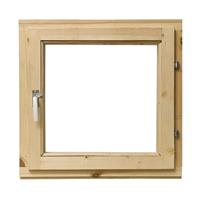 Окно деревянное с двойным стеклом 600х600мм