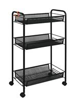 Этажерка универсальная Ладья 2К Э322Ч черная 440х250х735