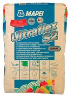 Mapei Клей для укладки керамической плитки Ultraflex S2 grey, 25 кг