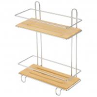 Полка двухъярусная BAMBOO-03 (26х11.5х34см), КИТАЙ, код 0860800204, штрихкод 469040816709, артикул 101245