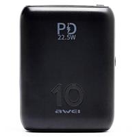 Внешний аккумулятор Awei P115K PD QC 9 000mAh USB Type-C/USB (black) 133145
