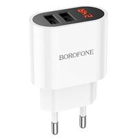 Адаптер Сетевой Borofone BA63A Richy USB 2,4A/10W (white) 207913