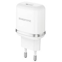 Адаптер Сетевой Borofone BA36A High QC3.0 USB 3A/18W (white) 124170