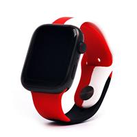Ремешок ApW Apple Watch 38/40/41мм силикон на кнопке (009) (multicolor) 129923