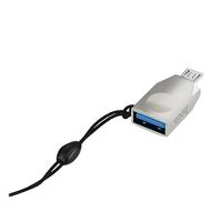 Адаптер Hoco OTG UA10 microUSB/USB (pearl nickel) 213928