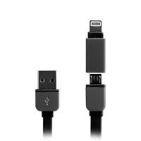 Кабель USB - Multi connector Glossar JUST 100см 1,5A (black) 41237