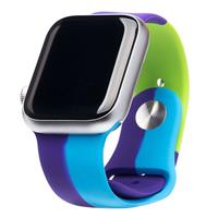 Ремешок ApW Apple Watch 42/44/45мм силикон на кнопке (010) (multicolor) 129910