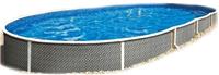 Морозоустойчивый бассейн Azuro Rattan овальный 5,5х3,7х1,2 м комплект Premium