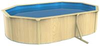 Морозоустойчивый бассейн PoolMagic Wood овальный 4.9x3.6x1.3 м комплект Premium