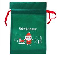 Подарочная упаковка - новогодний мешок New Year 02 (15x22cm) (green) (005) 211728