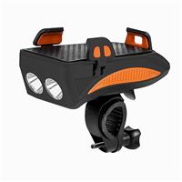Аксессуары для велосипеда и самоката - фонарь для велосипеда 319 с держателем для телфона (orange) 4000 mAh 130812
