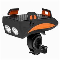 Аксессуары для велосипеда и самоката - фонарь для велосипеда 319 с держателем для телфона 4000 mAh (повр. уп.) (orange) (206925) 206925
