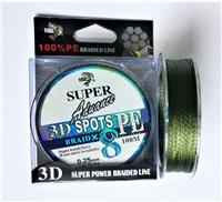 Леска 3D Spots 100м 8жилок 0.50 мм