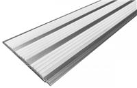 Алюминиевая полоса SafetyStep 3000мм х 100мм х 3,6мм Евростандарт 3 бел. вставки