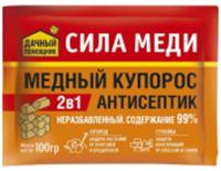 ДАЧНЫЙ ПОМОЩНИК, Сила меди (Медный купорос 99%),100г, РОССИЯ, код 0182300042, штрихкод 460374929821, артикул