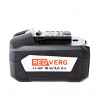 REDVERG Аккумулятор LI-ION 18V 4.0АЧ индикация степени заряда, КИТАЙ, код 0631000168, штрихкод 467003329120, артикул 730021
