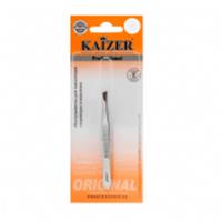 KAIZER Пинцет д/бровей скошенный, серебро, 303042, КИТАЙ, код 3091400114, штрихкод 401786313617, артикул 303042