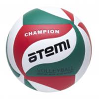 Мяч волейбольный Atemi CHAMPION синтетическая кожа PU Soft, зел/бел/красн, КИТАЙ, код 7400306202, штрихкод 469034708411, артикул