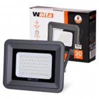 Прожектор Wolta WFL-30W/06 30Вт 5700К IP65 2700лм серый 180x172/130x32, Китай, код 05230010091, штрихкод 426037548511