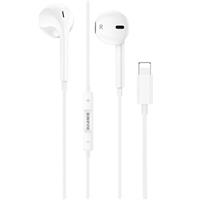 Проводные наушники с микрофоном вкладыши Borofone BM56 Original Lightning (white) 126934