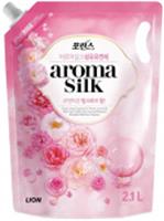 Кондиционер для белья Lion с ароматом розы Aroma Silk, мягкая упаковка, 2100 мл, Корея, код 3035100027, штрихкод 880632561562