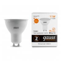 Лампа Gauss Elementary MR16 11W 850lm 3000K GU10 LED, КИТАЙ, код 05103220059, штрихкод 462718448403, артикул 13611