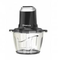 Чоппер Sakura SA-6261BK 1.2 л 500Вт стеклянный, 4 ножа, Китай, код 36604070074, штрихкод 462719434560