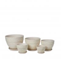 Кашпо Бежевый камень № 2 (D12) Овал борт, Россия, код 40401080020, штрихкод 464002856896 