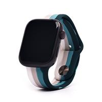 Ремешок ApW Apple Watch 38/40/41мм силикон на кнопке (001) (multicolor) 129772