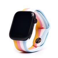 Ремешок ApW Apple Watch 38/40/41мм силикон на кнопке (002) (multicolor) 129773