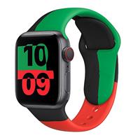 Ремешок ApW Apple Watch 42/44/45мм силикон на кнопке (005) (multicolor) 129905