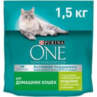  Корм сухой 1,5КГ  PURINA для кошек Домашняя индейка 537138, Россия, код 30605140072, штрихкод 761303581247, артикул 537138