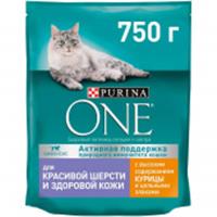  Корм сухой 750Г  PURINA Д/К Красивая шерсть Курица 537135, Россия, код 30605140056, штрихкод 761303514246, артикул 537135