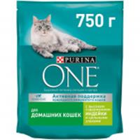  Корм сухой 750Г  PURINA для кошек Домашняя индейка 457166, Россия, код 30601140011, штрихкод 761303427538, артикул 457166