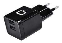 Зарядное устройство Qumo сзу 2хusb 3.1a + кабель microusb