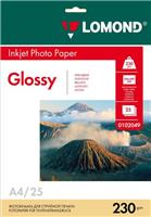 Фотобумага Lomond 0102049 глянцевая односторонняя a4. 230г/м2. 25л
