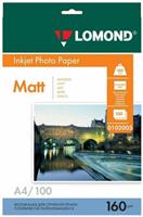 Фотобумага Lomond 0102005 матовая односторонняя a4. 160г/м2. 100л