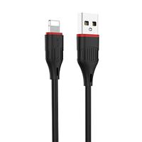 Кабель USB - Apple lightning Borofone BX17 100см 2,4A (black) 122795