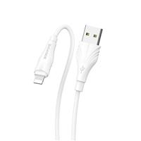 Кабель USB - Apple lightning Borofone BX18 200см 2,4A (white) 122793