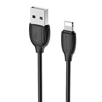 Кабель USB - Apple lightning Borofone BX19 100см 2,4A (black) 122789