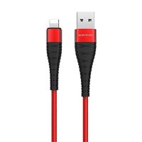 Кабель USB - Apple lightning Borofone BX32 Munificent 100см 2,4A (red) 122736