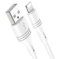 Кабель USB - Apple lightning Borofone BX43 CoolJoy 100см 2,4A (white) 133784