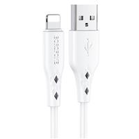 Кабель USB - Apple lightning Borofone BX48 100см 2,4A (white) 133801